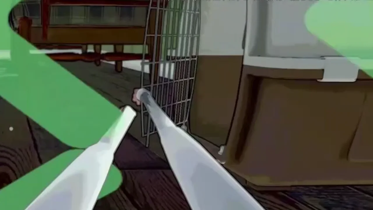 Burglin Gnomes Break TV objective route inside human house