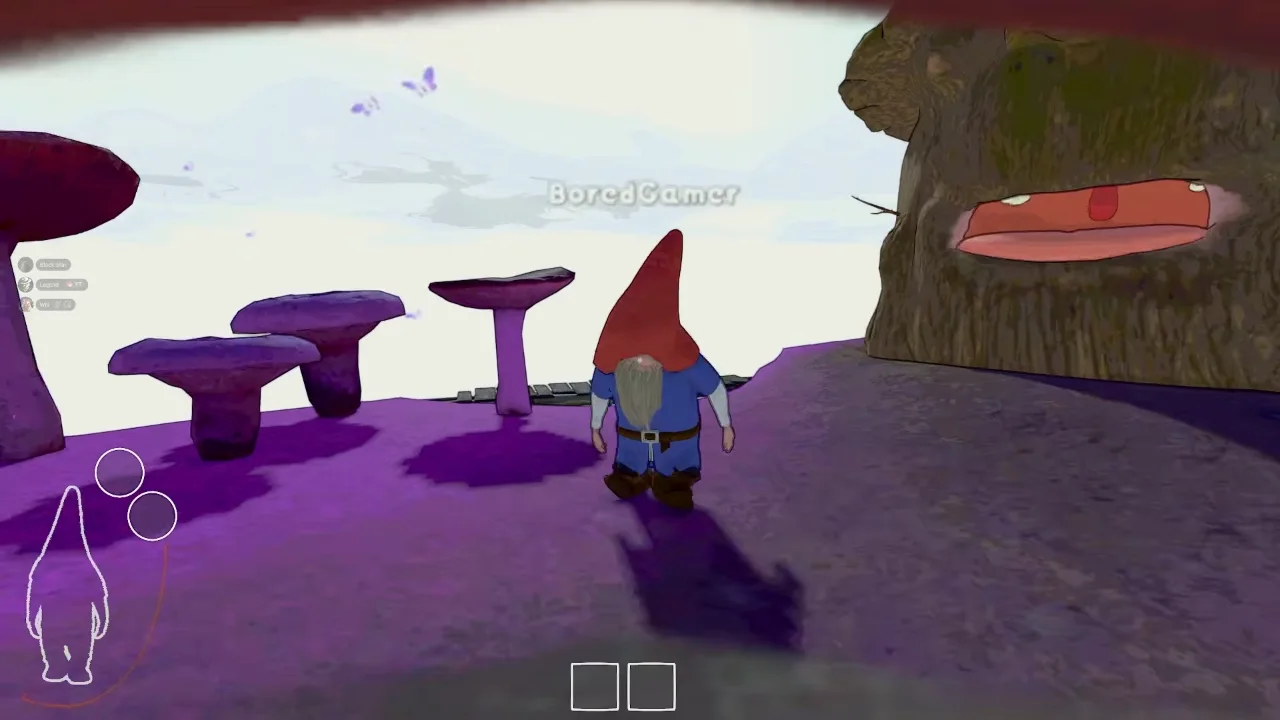 Burglin Gnomes co-op teammate route planning outside the house