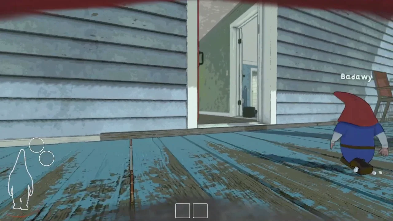 Burglin Gnomes teammate rescue route at the house entrance